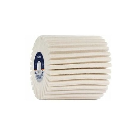 Garant Felt Polishing Roller, 100 mm X 100 mm, Medium 568495 MED